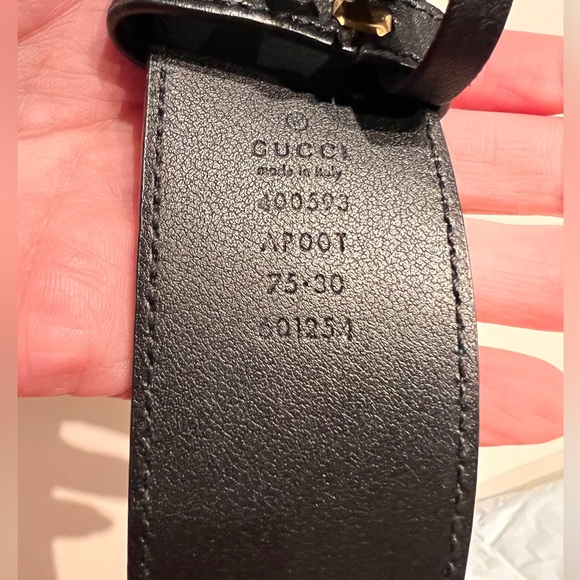 GG MARMONT WIDE BELT -75 - Picture 2 of 7